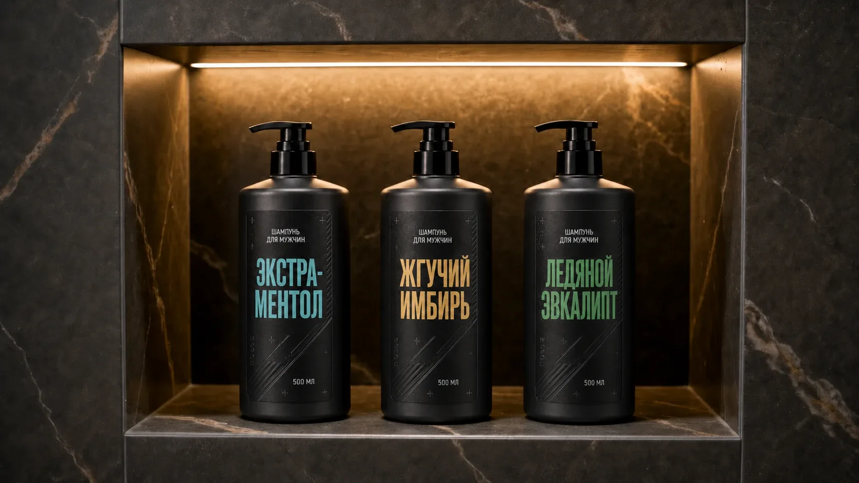 Брутальная линейка: варианты флаконов